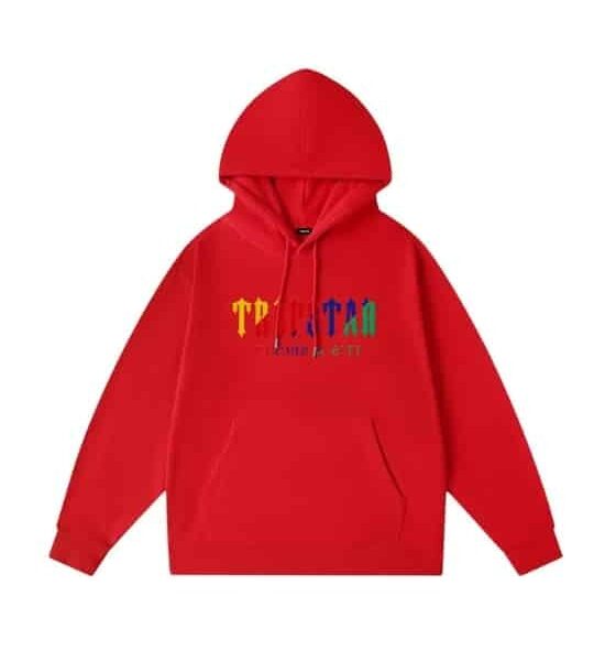Sudadera Trapstar Decoded amarilla con detalles rojos