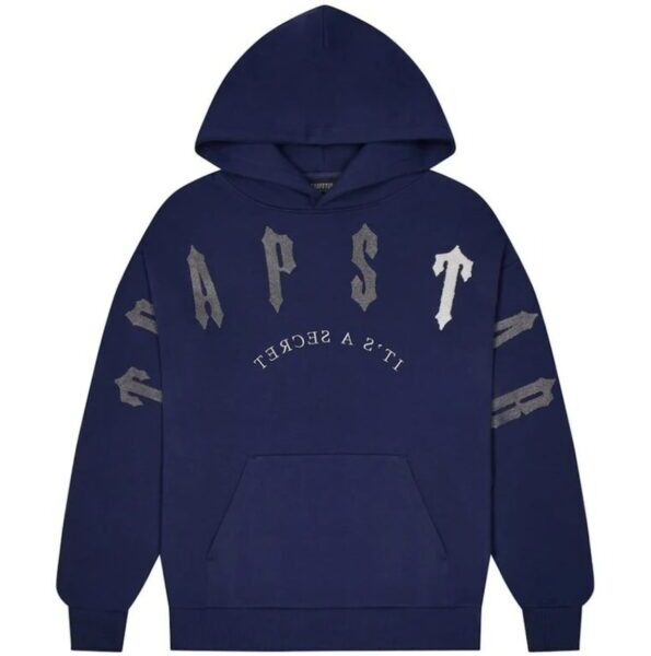 Sudadera Trapstar Irongate Arch Chenille 2.0 amarilla y gris