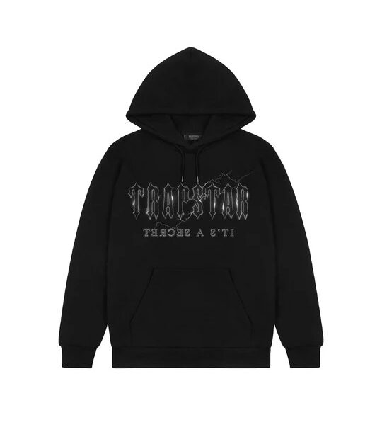 Sudadera Trapstar Lighting Decoded negra con efecto relámpago