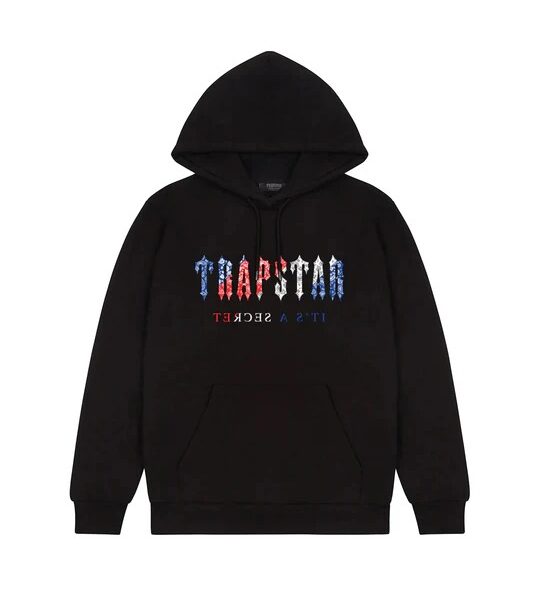 Sudadera Trapstar Decoded Paisley negra con diseño exclusivo
