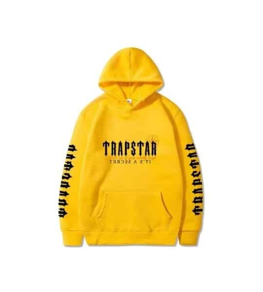 Sudadera Trapstar Galaxy City en amarillo y negro original