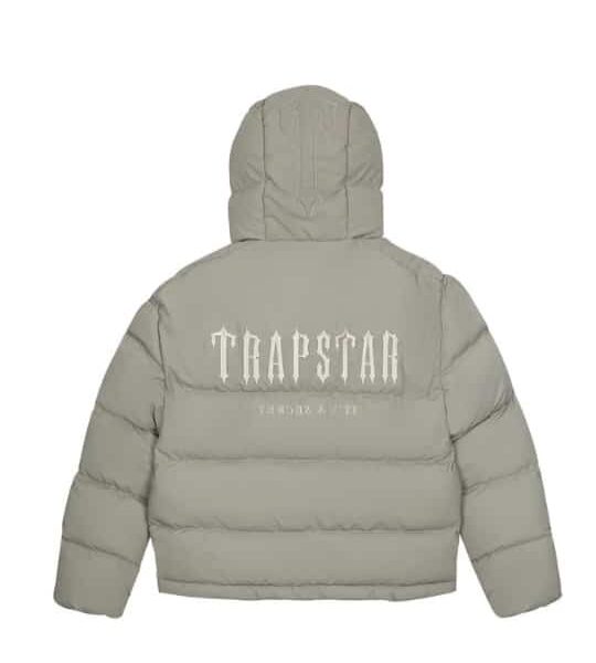 Chaqueta Acolchada Trapstar Decoded Amanecer con capucha urbana-lado frontal