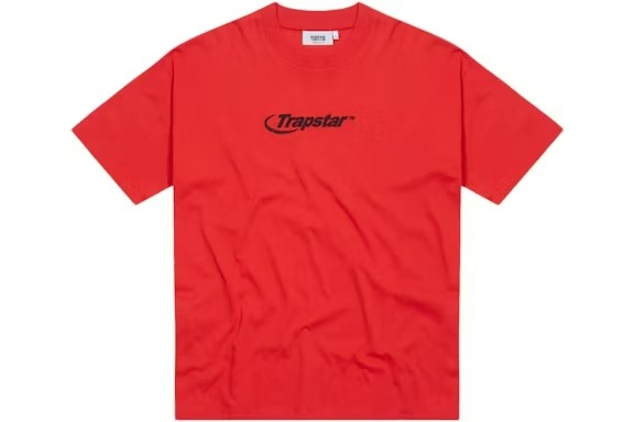 Camiseta Trapstar Hyper original con diseño gráfico en tonos vibrantes- lado frontal