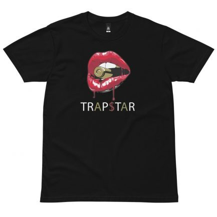 Camiseta Trapstar Labios Rojos con gráfico frontal de impacto-lado frontal
